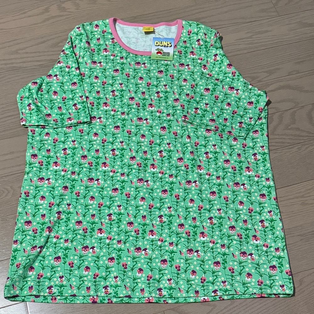 4XL Duns Organic Cotton Floral Top